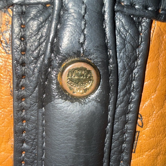 MCM EUC Cognac & Black Tote with Unbranded Dustbag - Picture 4 of 14